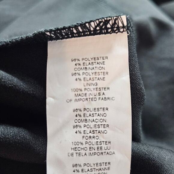 Marina Dress Womens Size Medium Black White Classic Whimsygoth Gown V-Neck Maxi - Picture 11 of 11